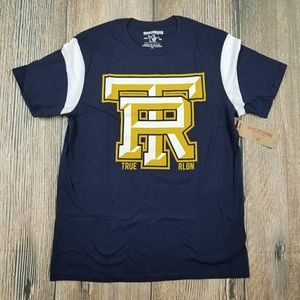 *NWT* TRUE RELIGION Graphic Football Tee - Navy